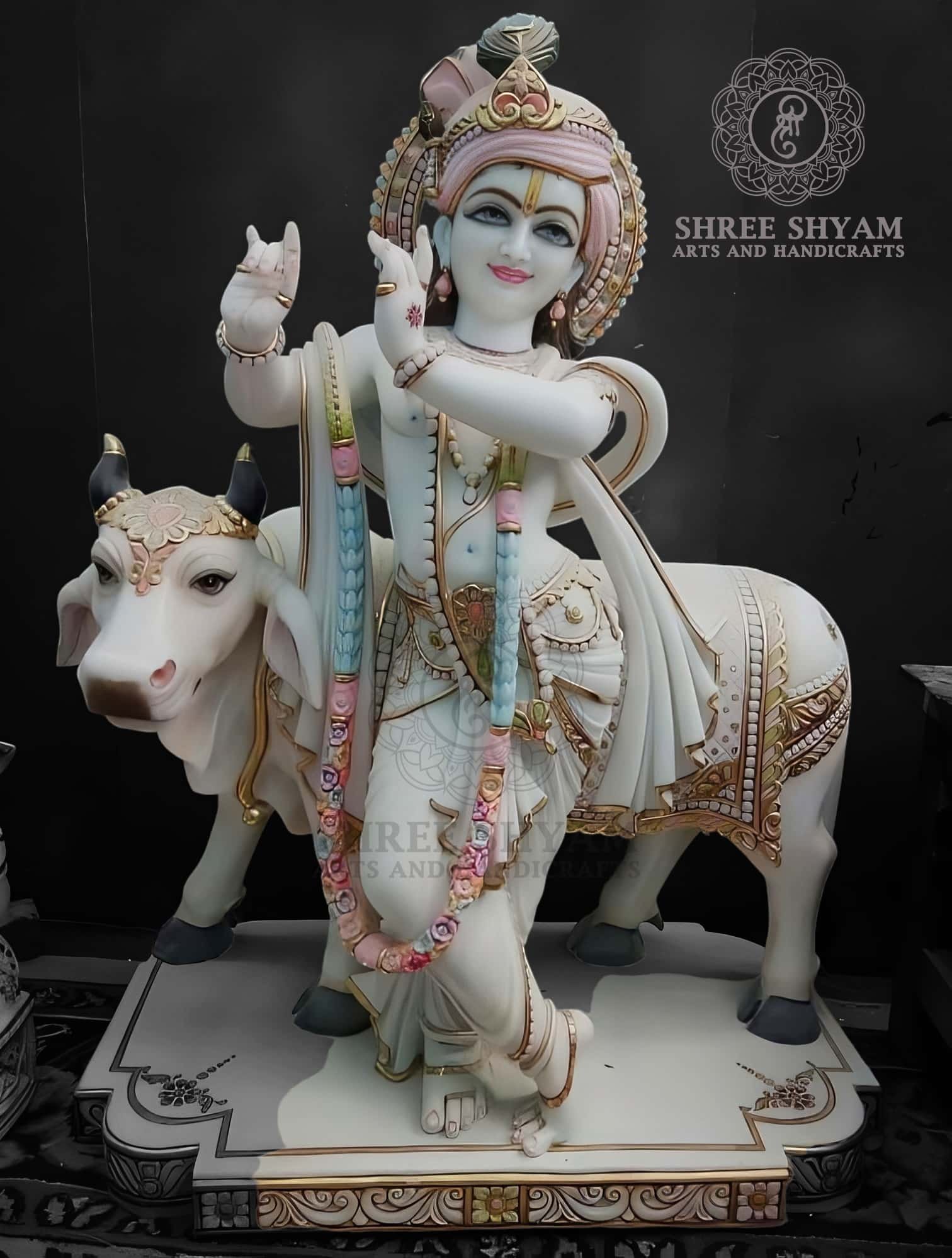 COW KRISHNA   Shree Shyam Arts And HandiCrafts